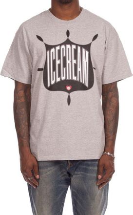 Icecream Emblem Cotton Graphic T-Shirt in Heather Grey at Nordstrom, Size Xx-Large