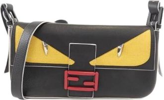 Fendi Pre-owned Shoulder Bags, female, Multicolor, Size: ONE SIZE Pre-owned Leather Shoulder Bag