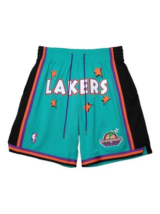 Mitchell & Ness NBA Lakers 1995 rookie shorts met trekkoord - Blauw
