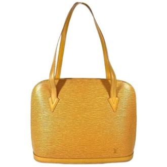 Louis Vuitton Pre-owned Shoulder Bags, female, Yellow, Size: ONE SIZE Pre-owned Vintage Shoulder Bag