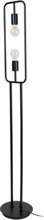 Lucande Lámpara de pie Tornike en Negro Metal - Lucande