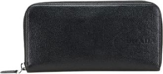 Prada Pre-owned Wallets, female, Black, Size: ONE SIZE Pre-owned Logo Saffiano Long Wallet