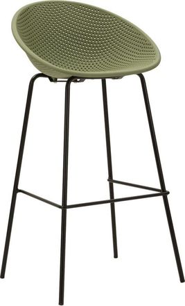 Mauro Ferretti Taburete De Bar Ibiza Verde Set De 2 Piezas Cm 50x50x98 (altura Del Asiento Cm 75)