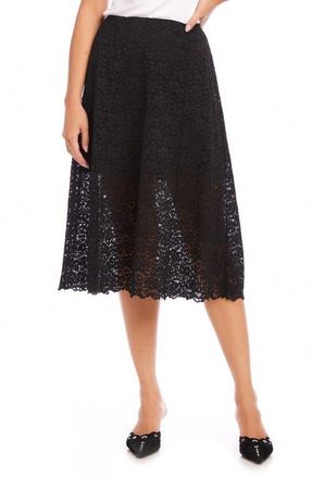 Fifteen Twenty Millie Lace A-Line Skirt in Black at Nordstrom, Size Small
