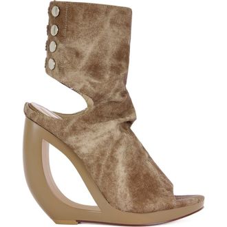 Azalea Wang Circos Wedge Sandal in Brown at Nordstrom, Size 6