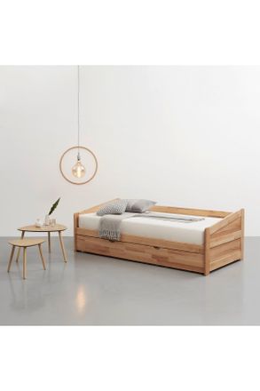Livetastic Ausziehbett, Buchefarben, Holz, Kernbuche, massiv, H&ouml;he ca. 13 cm, 90x200 cm, Babym&ouml;bel & Kinderm&ouml;bel, Kinderzimmer & Jugendzimmer, Kinderbetten, Kind