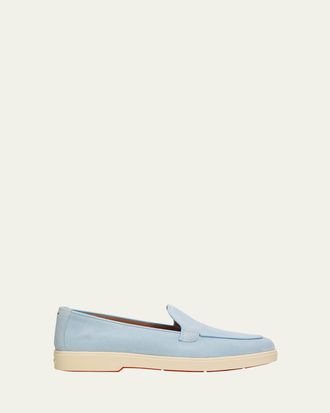 Santoni Suede Loafers