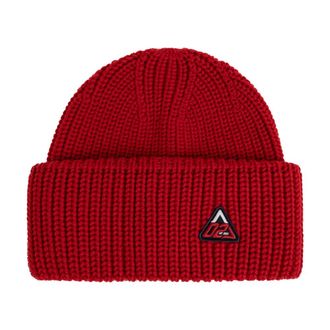 Dsquared2 Wool Beanie With Sewn Logo - Heren - Accessoires - Rood - Maat: ONE Size Wol