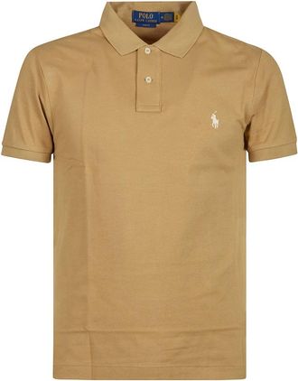Polo Ralph Lauren Slim Fit Polo Shirt - Heren - Polos - Bruin - M - Tops