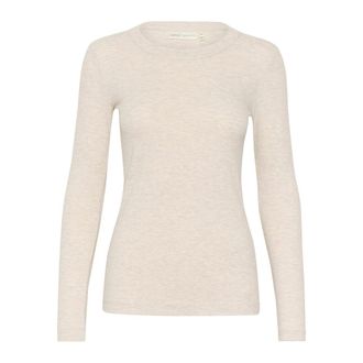 Inwear Magliette a maniche lunghe melange Ecru - - Tops - Donna - Beige - 2XL