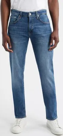 Mavi Marcus Slim Straight Leg Jeans in Dark Brushed Classic Blue at Nordstrom Rack, Size 38 X 32