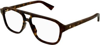 Bottega Veneta Eyeglasses - male - Bottega Veneta - Glasses - Brown - 56 MM - Accessories