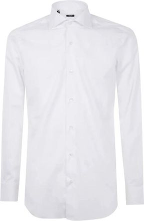 Barba Popeline Overhemd voor Mannen - Heren - Zakelijke Overhemden - Wit - 2XL - Overhemden