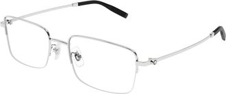 Montblanc Brillen - Heren - Brillen - Grijs - 54 MM - Accessoires