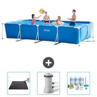 Intex Piscina Con Estructura Rectangular - 450x220x84 Cm - 6-piezas S22362
