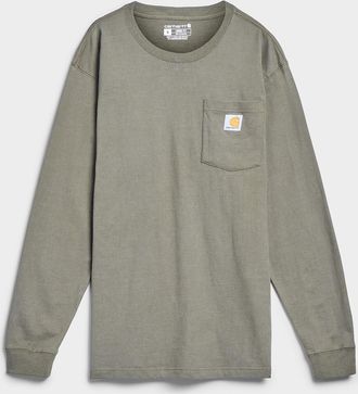 Carhartt Work in Progress Mens Logo pocket long-sleeve T-shirt