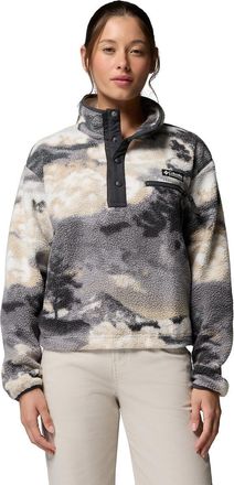 Columbia Korte Sherpa-fleecejack met halve knoopsluiting in Helvetia