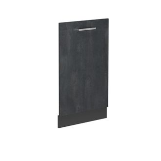 Vicco Panel Frontal Del Lavavajillas R-line, Hormig&oacute;n Negro, 45 Cm Sin Encimera