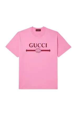 GUCCI テニスモチーフ ピンク Tシャツ 累積売上総額第1位グッチ□テニス Tシャツ 偽物 580762