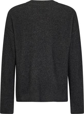 Uma Wang Mens Ribbed Cashmere Crewneck Sweater Grey