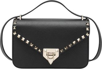 Valentino Garavani Black Rockstud Small Shoulder Bag