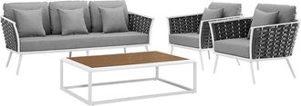 ModWay Stance 4-Piece Outdoor Patio Sectional Sofa Set