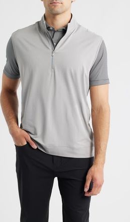 Johnnie-O Torque Quarter-Zip Vest in Seal at Nordstrom, Size Xx-Large