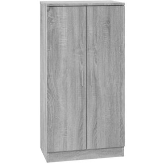 vidaXL Shoe Cabinet Grey Sonoma 55x35x108 cm Engineered Wood Vidaxl