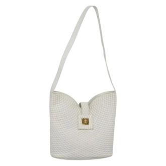 Bally Pre-owned Cuero bolsos-de-hombro - Pre-owned - Mujer - Blanco - ONE SIZE