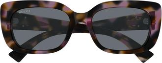 Gucci Gg 1979Sk Zonnebril - Dames - Zonnebrillen - Veelkleurig - 55 MM - Nylon - Accessoires