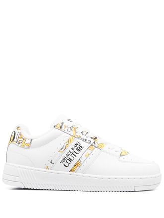 Versace Jeans Couture Sneakers Barocco con stampa - Bianco