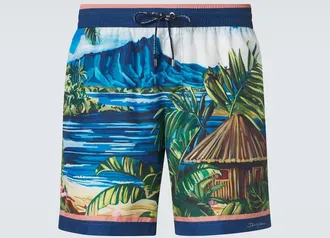 Dolce & Gabbana Printed swim trunks