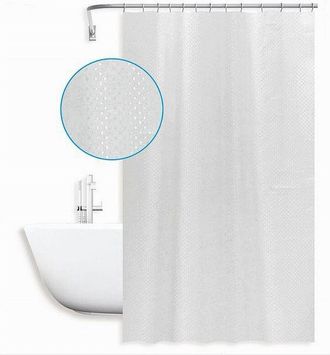 Trade Shop Trade Shop - Tenda Doccia Antimuffa Impermeabile 240x180 Cm Anelli Grigia Texture Rombi 59822