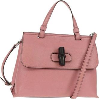 Gucci Pre-owned Handbags, female, Pink, Size: ONE SIZE Pre-owned Vintage Handbag