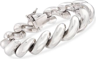 Ross-Simons Italian Sterling Silver Large San Marco Bracelet