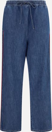 Valentino Pantaloni in denim leggero a gamba larga Woman 44