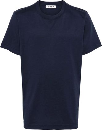 CDLP crew-neck short-sleeve T-shirt - men - Lyocell/Pima Cotton - S - Blue