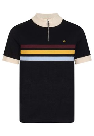 Merc of London Mens Brooke Pullover Sweater, Black, Large