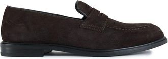 WALK LONDON Walk London Mens Putney Saddle Shoes - Brown Suede - Size UK 8