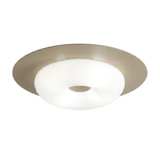Top-Light Plafoniera Moderna Top Light Chloe 1237 78 E27 Led Metallo Vetro, Finitura Metallo Sabbia