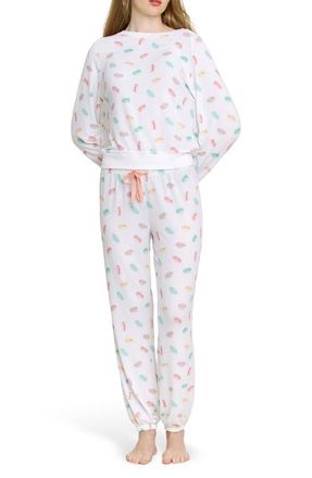 Honeydew Intimates Star Seeker Brushed Jersey Pajamas in Macarons at Nordstrom, Size X-Small