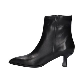 Notre-V Pointed Ankle Boot 85936 - Dames - Schoenen - Zwart - Maat: 38 EU Leer