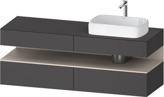 Duravit Duravit Qatego Consola Mueble Bajo Lavabo, 2 Extensiones, 2