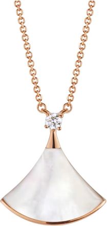 Bulgari Divas Dream Mother Of Pearl/Rose Gold Necklace