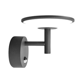 Lucande Lucande - L&aacute;mpara De Pared Led Exterior fenia En Negro Aluminio