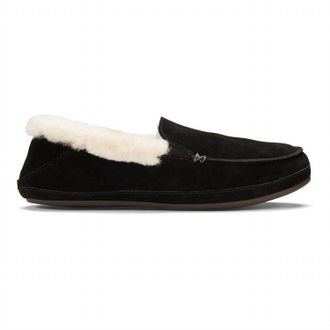 Olukai Womens Mule Ku Una Slipper In Black/black