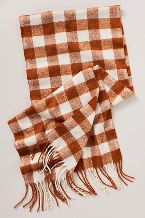 Maeve Brushed Gingham Scarf