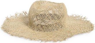 Nordstrom Seagrass Raw Edge Straw Hat in Natural at Nordstrom
