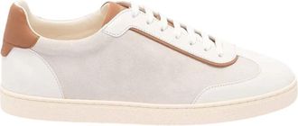 Brunello Cucinelli Beige Color Block Sneakers