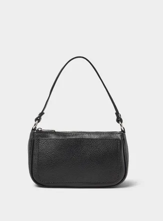 Simons Womens Pebbled leather crossbody bag Exclusive collection from Italy
